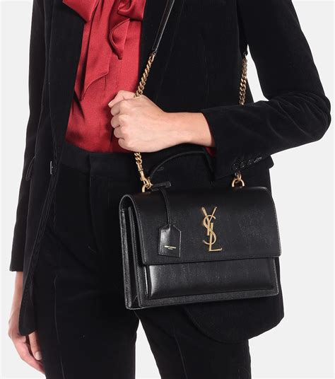 ysl sunset medium|YSL sunset medium chain bag.